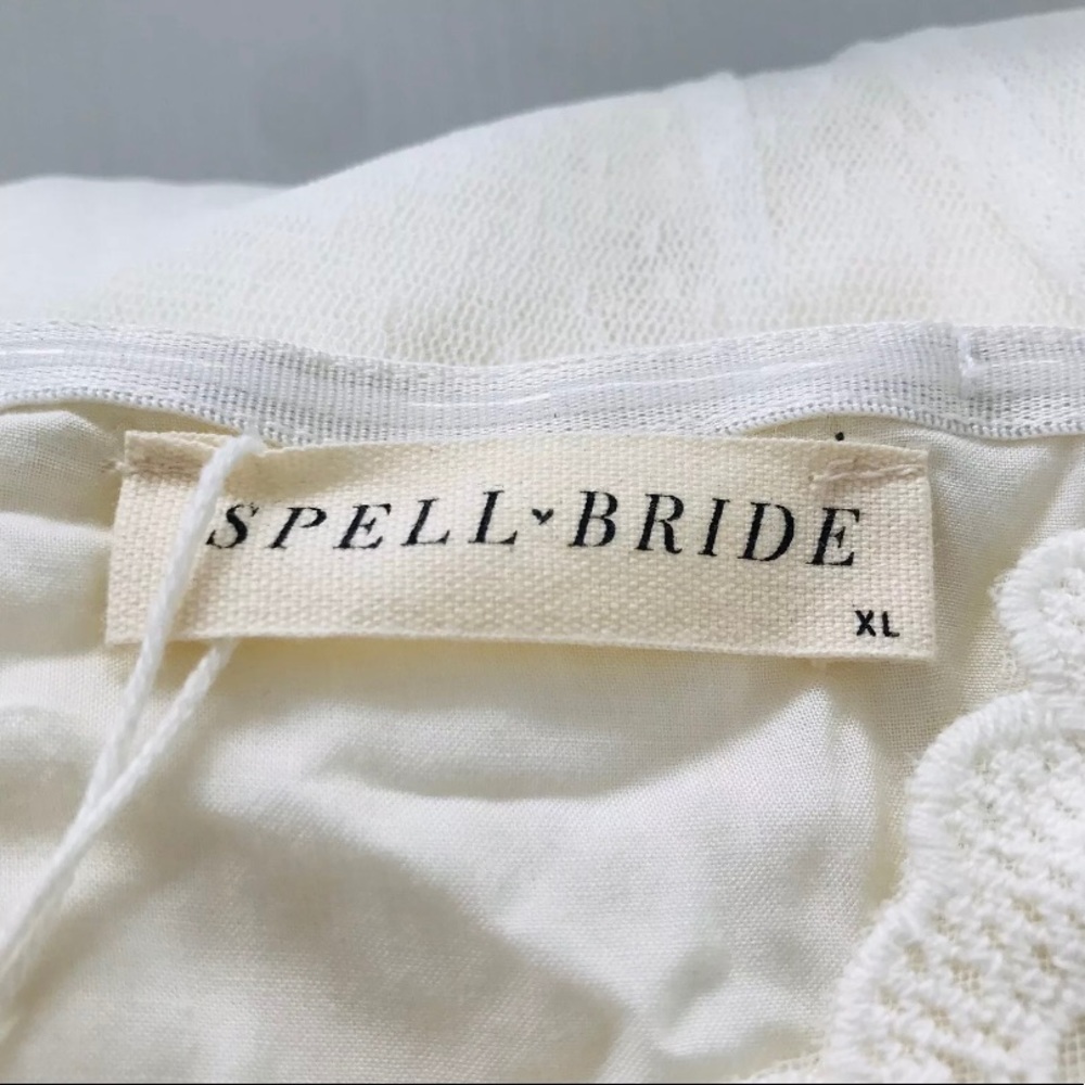 Spell & the Gypsy Free People Zoe White Tulle Wedding Bridal Ball Gown XL BNWT - Picture 11 of 15